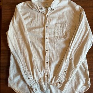 J. Crew Men's Brushed Twill Casual Button-Down Shirt XL Slim